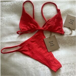NWT stone fox swim bikini